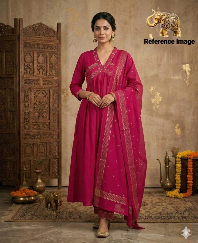 Krunique anarkali 3pcs kurtis wholesale